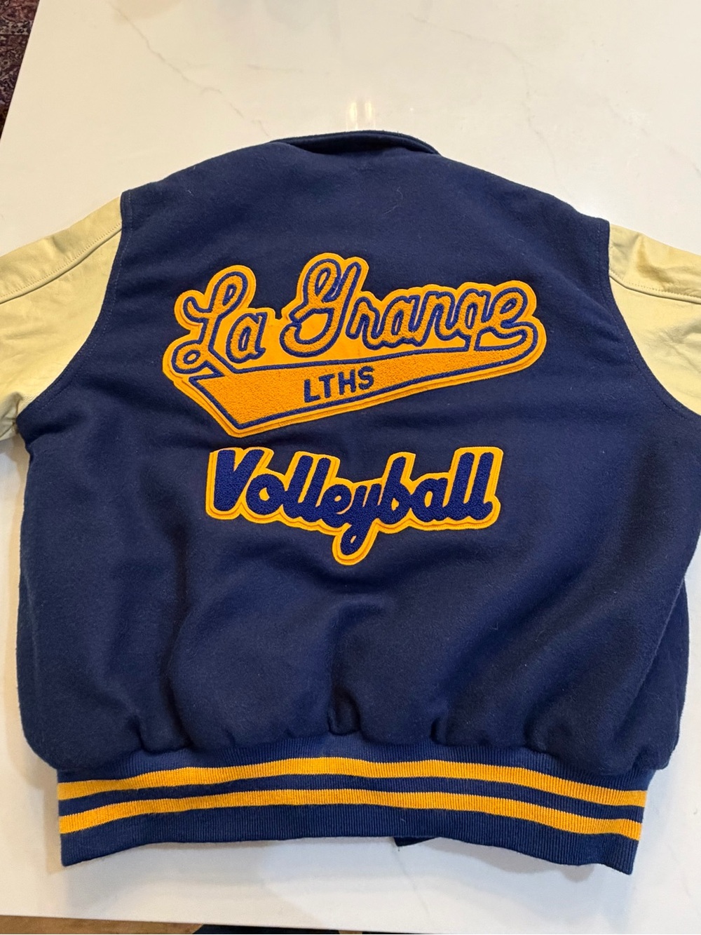 La Grange Volleyball Letterman Jacket - Navy & Gold